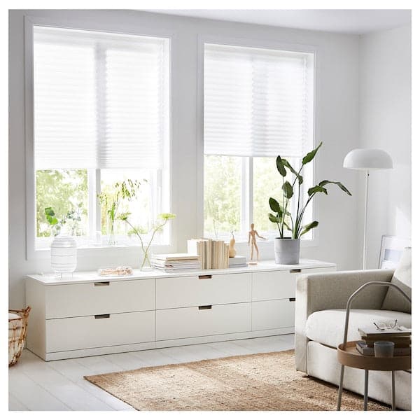 SCHOTTIS - Pleated blind, white, 90x190 cm - best price from Maltashopper.com 20242282