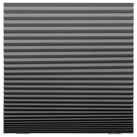 SCHOTTIS - Block-out pleated blind, dark grey, 100x190 cm - best price from Maltashopper.com 90369507