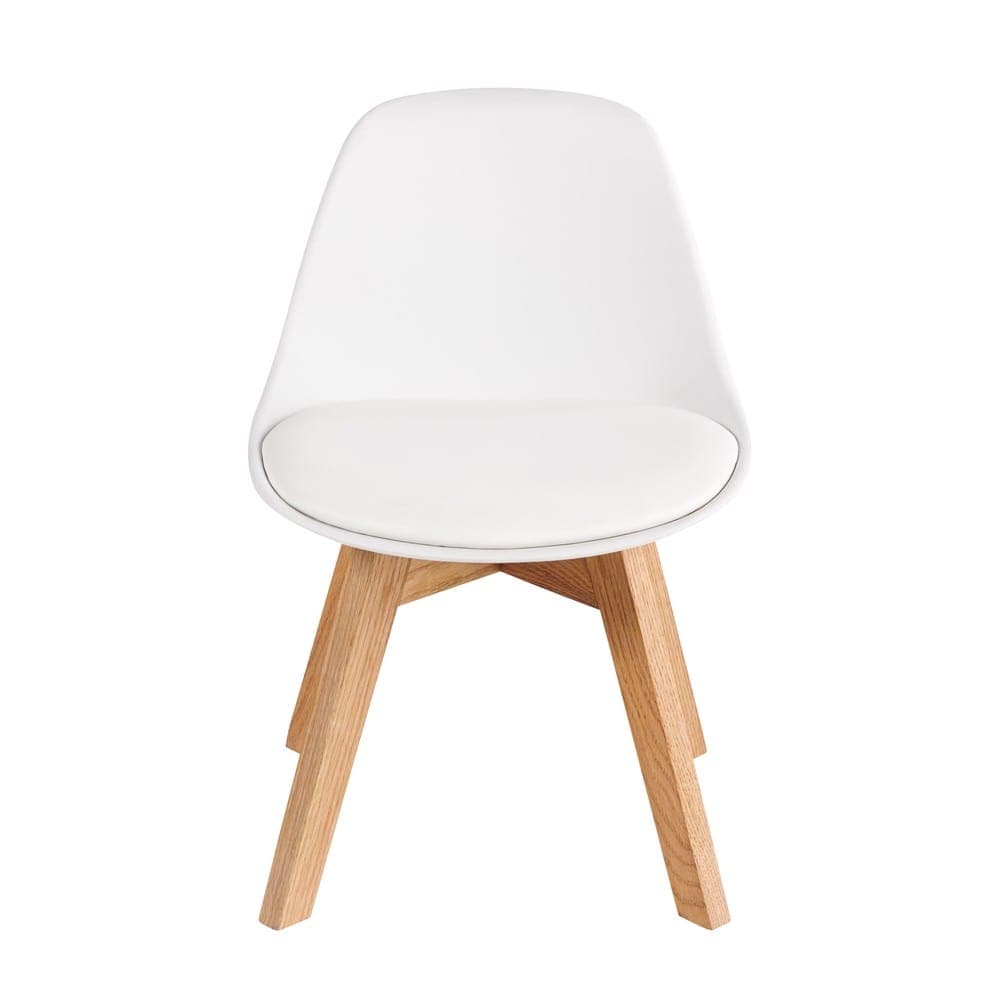 Maisons du Monde Ice - Scandinavian style chair white child and oak - best price from Maltashopper.com M181451