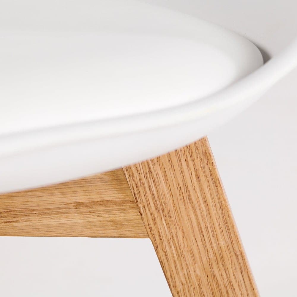 Maisons du Monde Maisons du Monde Ice - Scandinavian style chair white child and oak