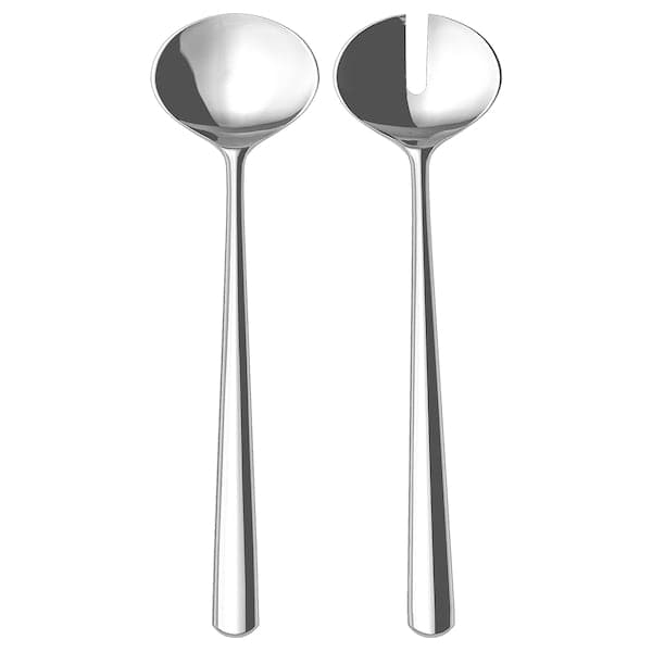 Ikea SEDLIG Set of 2 cutlery for salad - stainless steel 28 cm , 28 cm