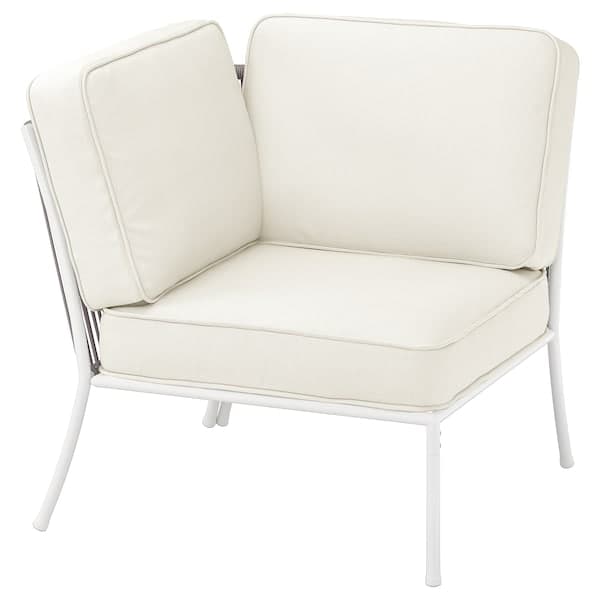 SEGERÖN - Corner element with cushion, outdoor white/beige/Järpön/Duvholmen white , - best price from Maltashopper.com 49533860