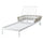 SEGERÖN sun lounger, white/beige, 205x72 cm