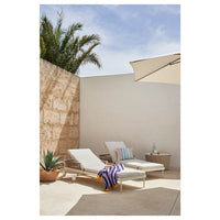 SEGERÖN - Sun lounger, white/beige - best price from Maltashopper.com 20510798