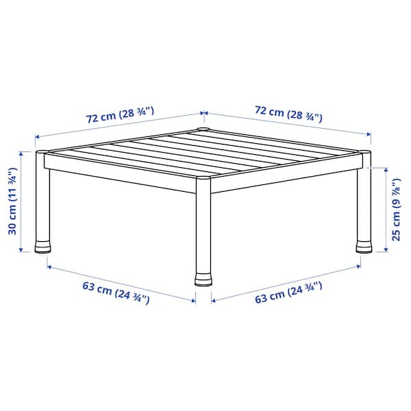 Ikea SEGERÖN - 2-seater garden furniture set, white/beige/Frösön/Duvholmen beige ,