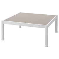SEGERÖN - Coffee table, outdoor, white/beige, 73x73 cm - best price from Maltashopper.com 40510797