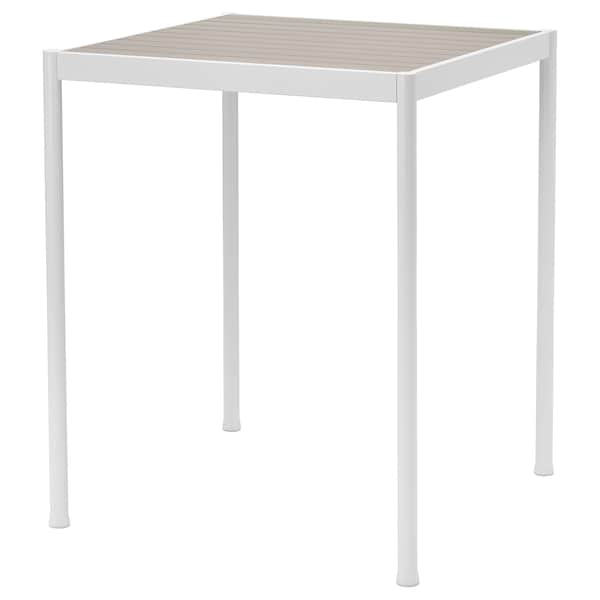 SEGERÖN - Bar table, outdoor, white/beige, 89x89 cm - best price from Maltashopper.com 60510800