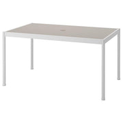 SEGERÖN - Table, outdoor, white/beige, 91x147 cm - best price from Maltashopper.com 90510813