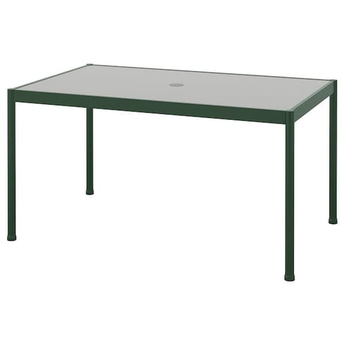 SEGERÖN - Table, outdoor, dark green/light grey, 91x147 cm