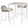SEGERÖN - Outdoor table and 2 bar stools, white/beige/Frösön/Duvholmen beige ,