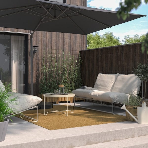 Ikea SEGLARÖ - Parasol, hanging, anthracite/tilting, 330x240 cm