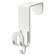 SEKINER hook for door, white, 2.5x9x6.5 cm