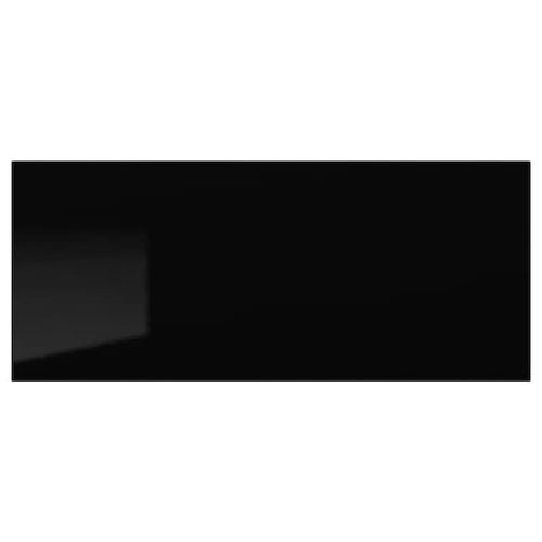 SELSVIKEN - Drawer front, high-gloss black, 60x26 cm