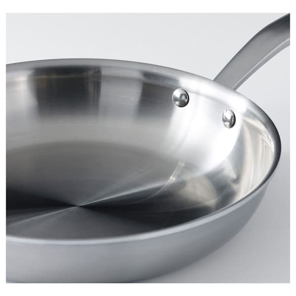 SENSUELL - Frying pan, stainless steel/grey, 28 cm - best price from Maltashopper.com 60324544