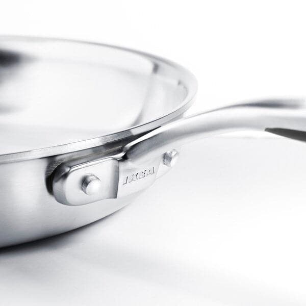 SENSUELL - Frying pan, stainless steel/grey, 28 cm - best price from Maltashopper.com 60324544