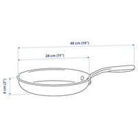 SENSUELL - Frying pan, stainless steel/grey, 28 cm - best price from Maltashopper.com 60324544