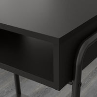 SETSKOG - Bedside table, black, 45x35 cm - best price from Maltashopper.com 70338041