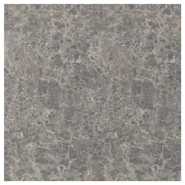 SIBBARP - Custom made wall panel, dark grey marble effect/laminate, 1 m²x1.3 cm