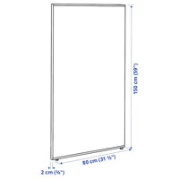 SIDORNA Screen - gray 80x150 cm , 80x150 cm - best price from Maltashopper.com 20485973