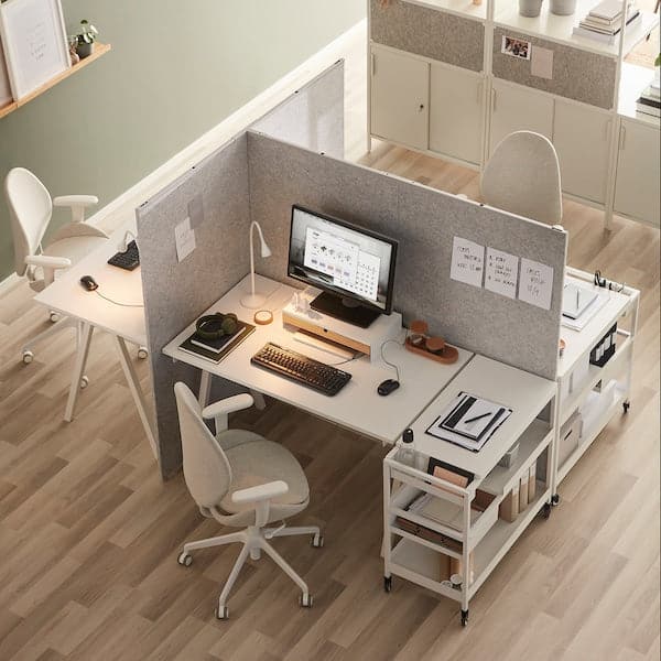 Ikea SIDORNA - Screen, grey, 162x160x150cm ,