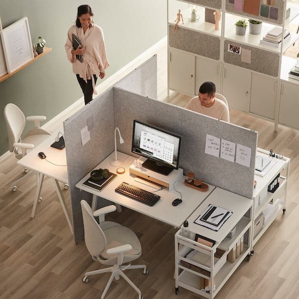 Ikea SIDORNA - Screen, grey, 162x160x150cm ,