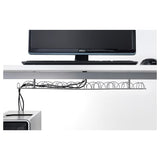 SIGNUM cable trunking horizontal, silver-colour, 70 cm