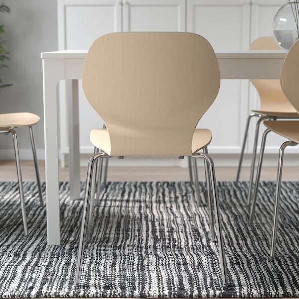 SIGTRYGG - Chair, birch/Sefast chrome-plated - best price from Maltashopper.com 49481521