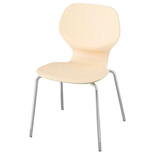 SIGTRYGG - Chair, birch/Sefast chrome-plated