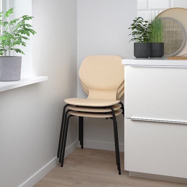 SIGTRYGG - Chair, birch/Sefast black - best price from Maltashopper.com 89481524