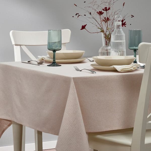 SILVERARV - Tablecloth, beige, 145x240 cm - best price from Maltashopper.com 80526579