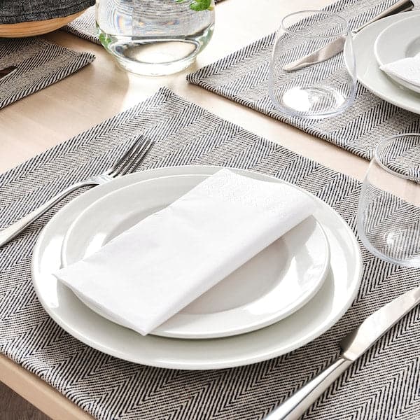 Ikea SILVERARV - Placemat, beige/blue, 35x45 cm