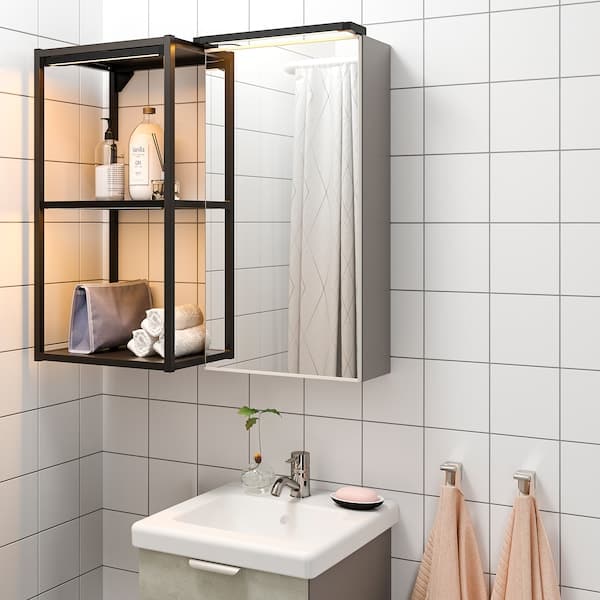 SILVERGLANS LED light bar for bathroom, adjustable light intensity anthracite, 40 cm - best price from Maltashopper.com 30528670