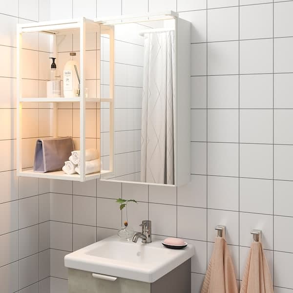 Ikea SILVERGLANS LED light bar for bathroom, adjustable light intensity white, 40 cm