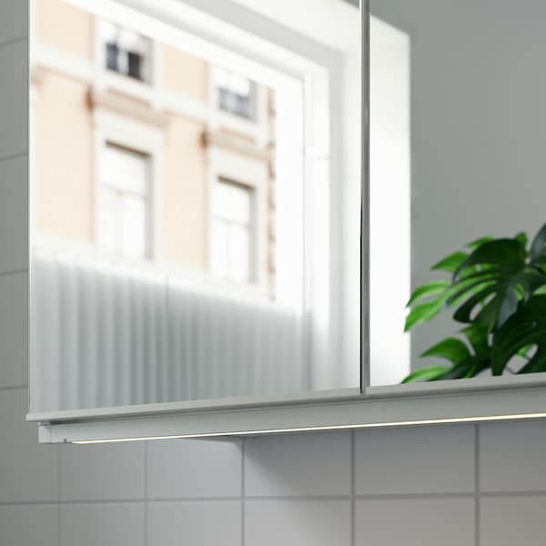 Ikea SILVERGLANS LED light bar for bathroom, adjustable light intensity white, 80 cm