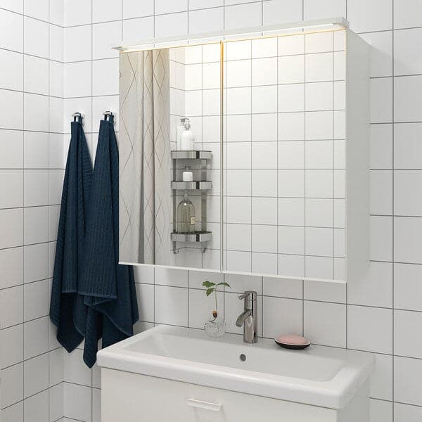 Ikea SILVERGLANS LED light bar for bathroom, adjustable light intensity white, 80 cm