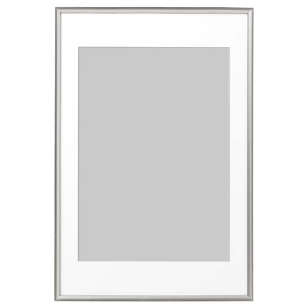 Ikea SILVERHÖJDEN - Frame, silver-colour, 61x91 cm