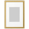 SILVERHÖJDEN frame, gold-colour, 21x30 cm