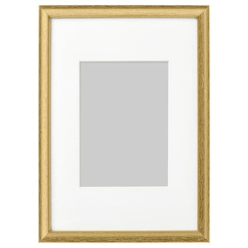 SILVERHÖJDEN frame, gold-colour, 21x30 cm