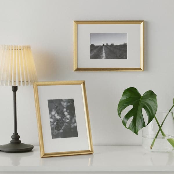 Ikea SILVERHÖJDEN - Frame, gold-colour, 21x30 cm