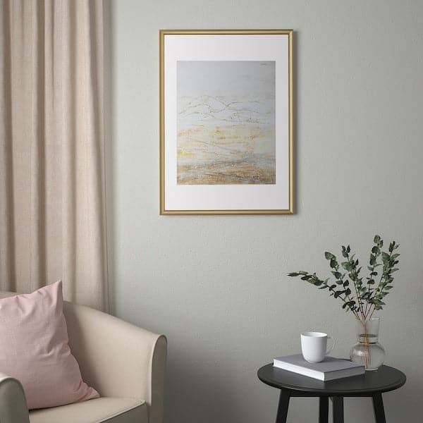 SILVERHÖJDEN - Frame, gold-colour, 50x70 cm - best price from Maltashopper.com 10550011