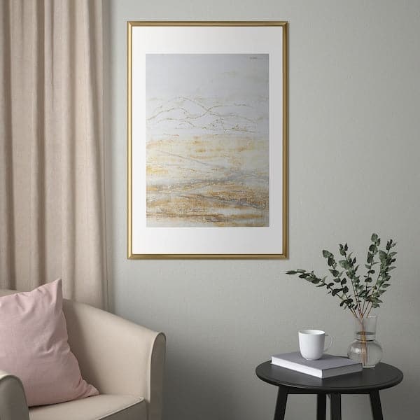 SILVERHÖJDEN - Frame, gold-colour, 61x91 cm - best price from Maltashopper.com 50550014