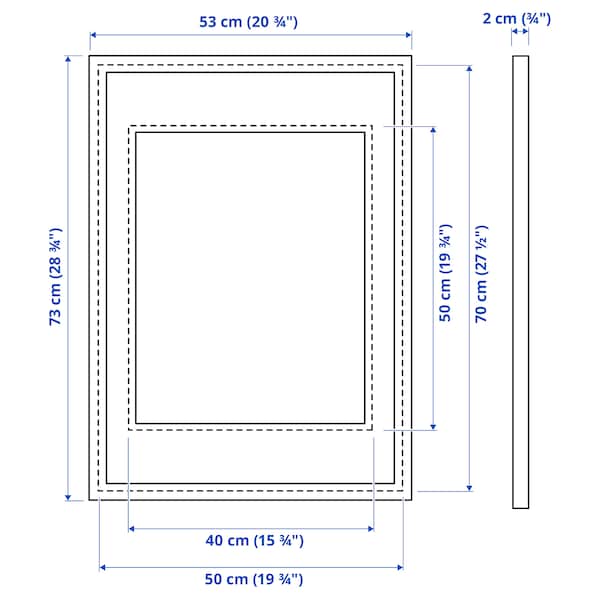 Ikea SILVERHÖJDEN - Frame, gold-colour, 50x70 cm