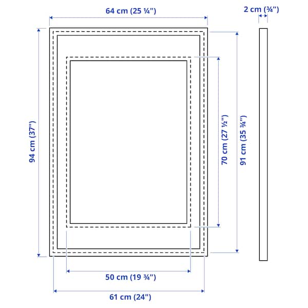 SILVERHÖJDEN - Frame, gold-colour, 61x91 cm - best price from Maltashopper.com 50550014