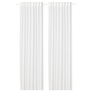 SILVERLÖNN Thin curtains, 1 pair - white 145x300 cm - best price from Maltashopper.com 20491040