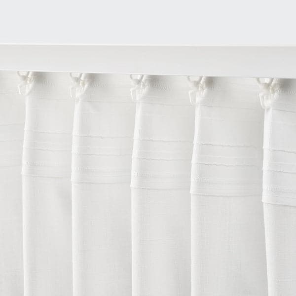 SILVERLÖNN Thin curtains, 1 pair - white 145x300 cm - best price from Maltashopper.com 20491040