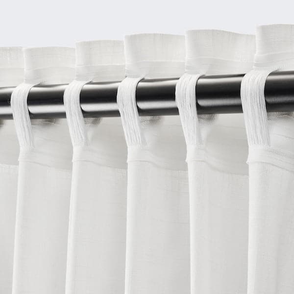 SILVERLÖNN Thin curtains, 1 pair - white 145x300 cm - best price from Maltashopper.com 20491040
