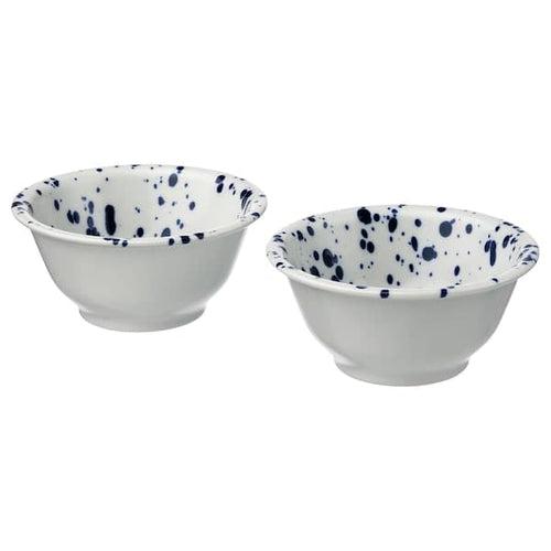 SILVERSIDA - Bowl, patterned/blue, 14 cm