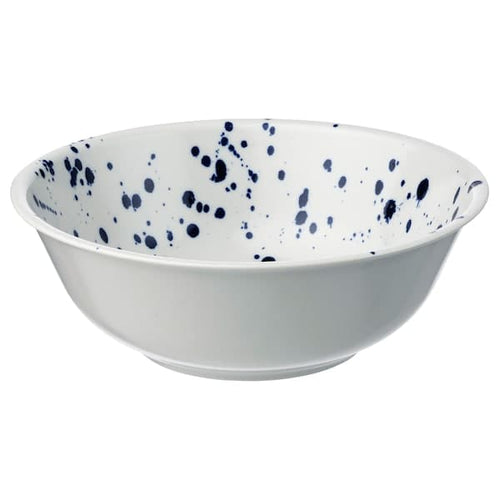SILVERSIDA - Serving bowl, patterned/blue, 28 cm