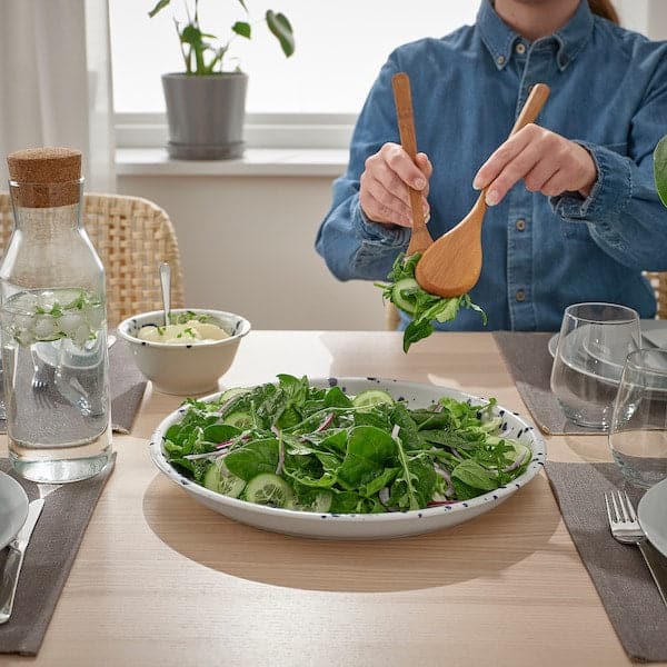 Ikea SILVERSIDA - Serving dish, fancy/blue, , 34 cm
