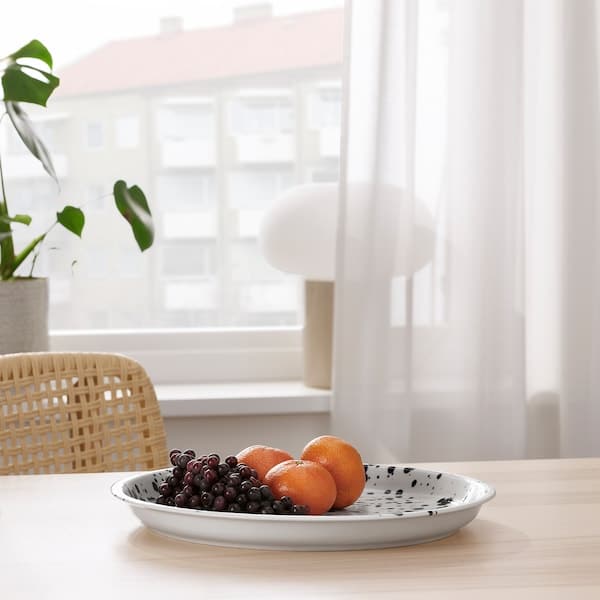 Ikea SILVERSIDA - Serving dish, fancy/blue, , 34 cm